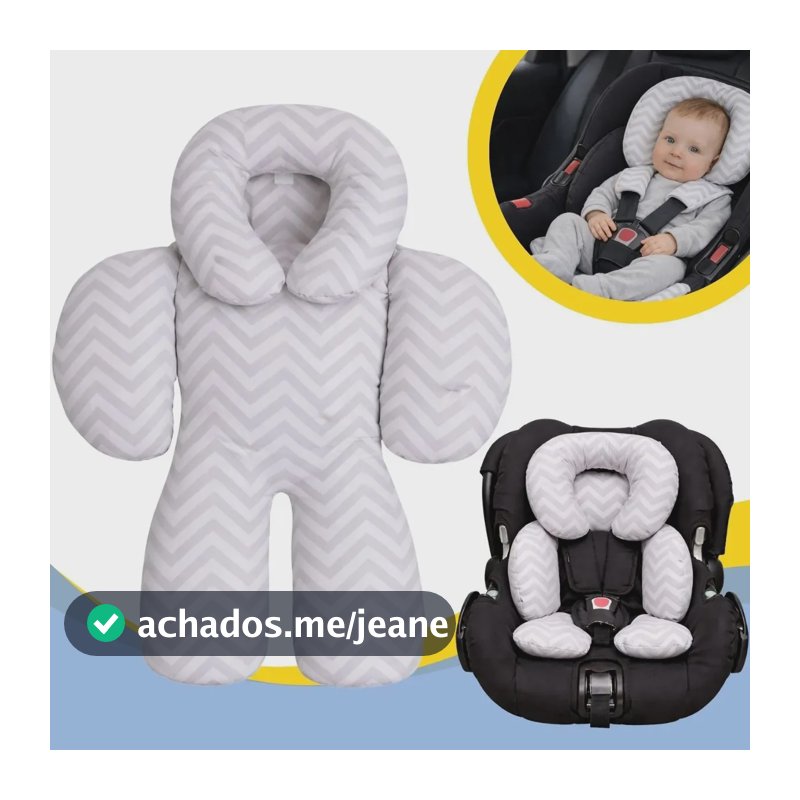 Redutor Bebe Conforto Almofada Cadeirinha Protetor Chevron Boa Dica