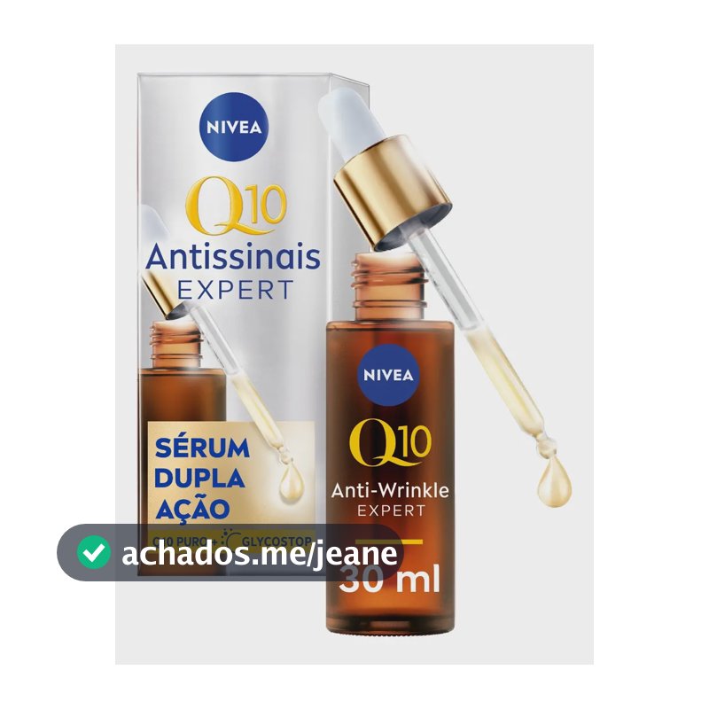 NIVEA Q10 Sérum Antissinais Expert Dupla Ação 30ml, Previne e Reduz Rugas, Renova a Pele, Hidratação Profunda
