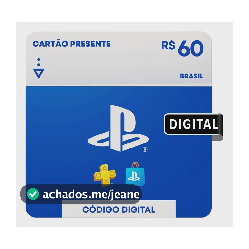 Cartão Presente Playstation Store Brasil