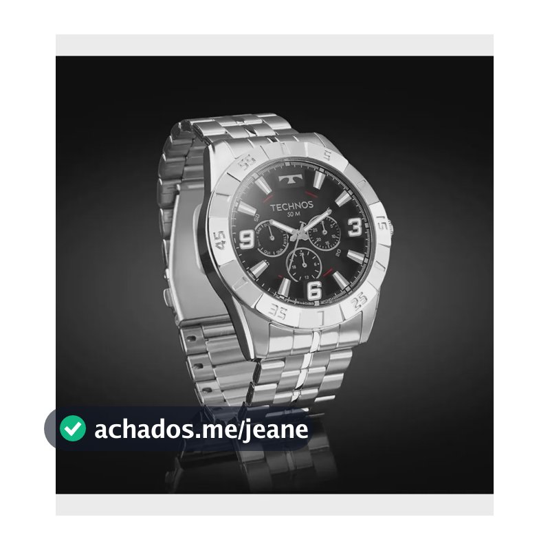 Relógio Technos Masculino Racer Premium Prata Original Nfe