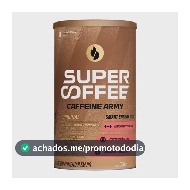Cafeína Caffeine Army Supercoffee Classic Size Em Pó Sem Sabor X 380g Original