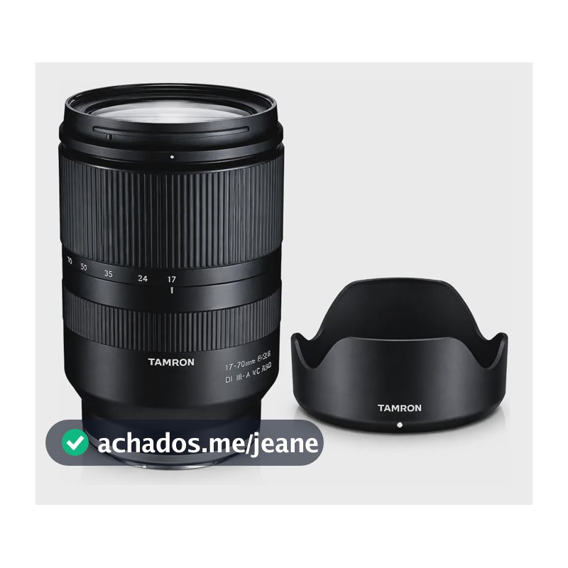 Lente Tamron 17-70mm F/2.8 Para Sony E Mount Aps-c + Parasol Sony E-mount Preto