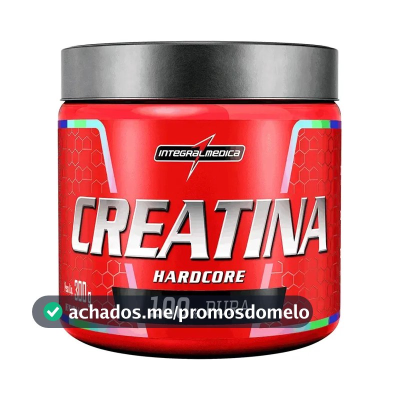 Creatina Integralmédica Monohidratada Hardcore em pó Sem sabor x 300g
