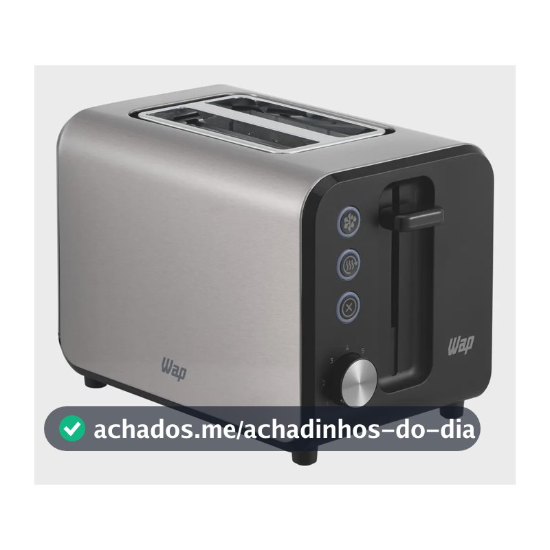Torradeira Elétrica WAP WTE1 7 Níveis de Tostagem 900W 127V