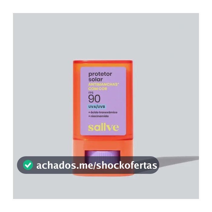 Protetor Solar Antimanchas Com Cor 2 Em Bastão 90fps Sallve