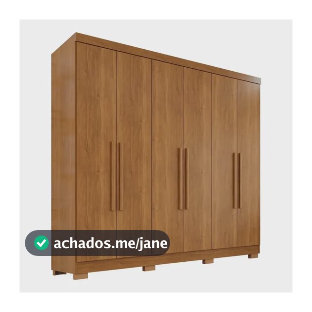 Guarda-roupa Casal 6 Portas 2 Gavetas França Wt
