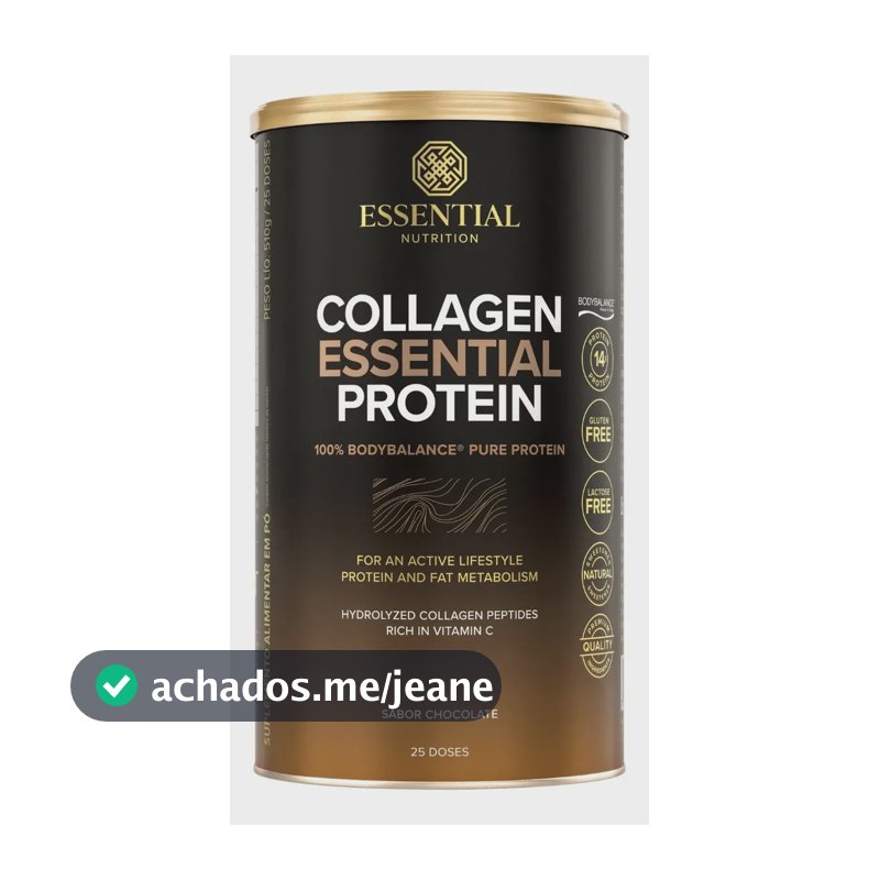 Colágeno Essential Protein Bodybalance, Para Massa Muscular, Sabor Chocolate De 510g Chocolate