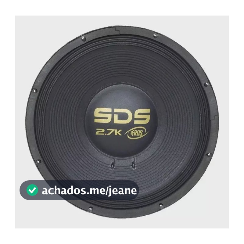 Alto Falante 15 Eros Sds 2.7k 1350w Rms 4 Ohms Preto
