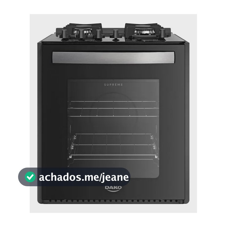 Fogão 4 Bocas de Embutir Dako Supreme Preto com Mesa de Vidro e Mega Chama Bivolt