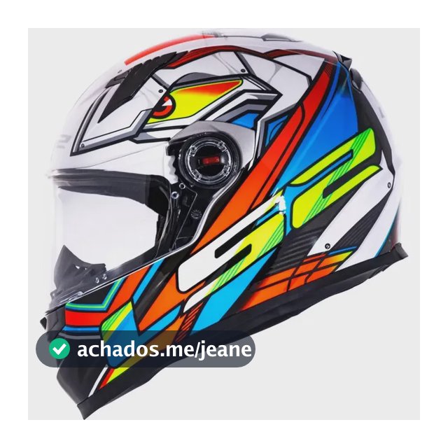 Capacete LS2 FF358 Classic Xdron Neon Multicolorido - Tamanho do Capacete 56