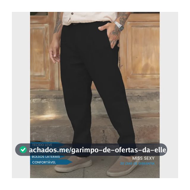 Calça Linho Masculino Social Casual C/bolsos Tecido Premium