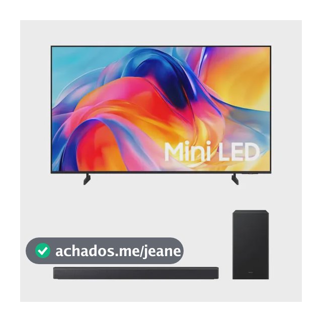 Samsung Smart Tv 65 Miniled 4k M75h + Soundbar Samsung B-series Hw-b450f