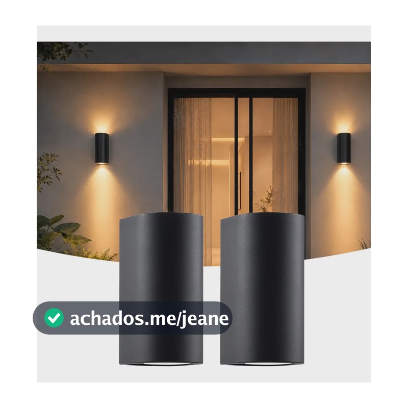 Luminária De Parede Para Uso Interno/externo Com 2 Lâmpada 127/220v 2pcs/luz Quente 3000k