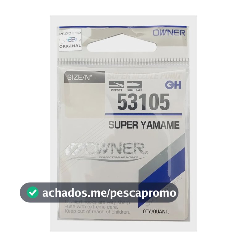 Anzol De Pesca Owner Anzol Owner Super Yamame Nº 6 En Blíster