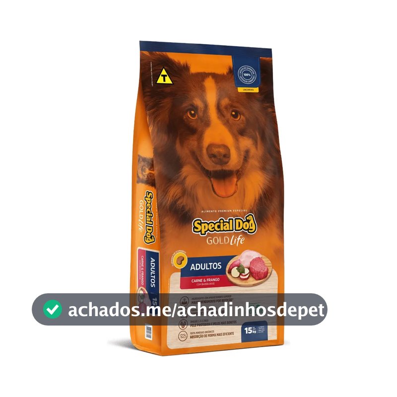 Alimento Special Dog Gold Life Adultos Carne E Frango 15kg