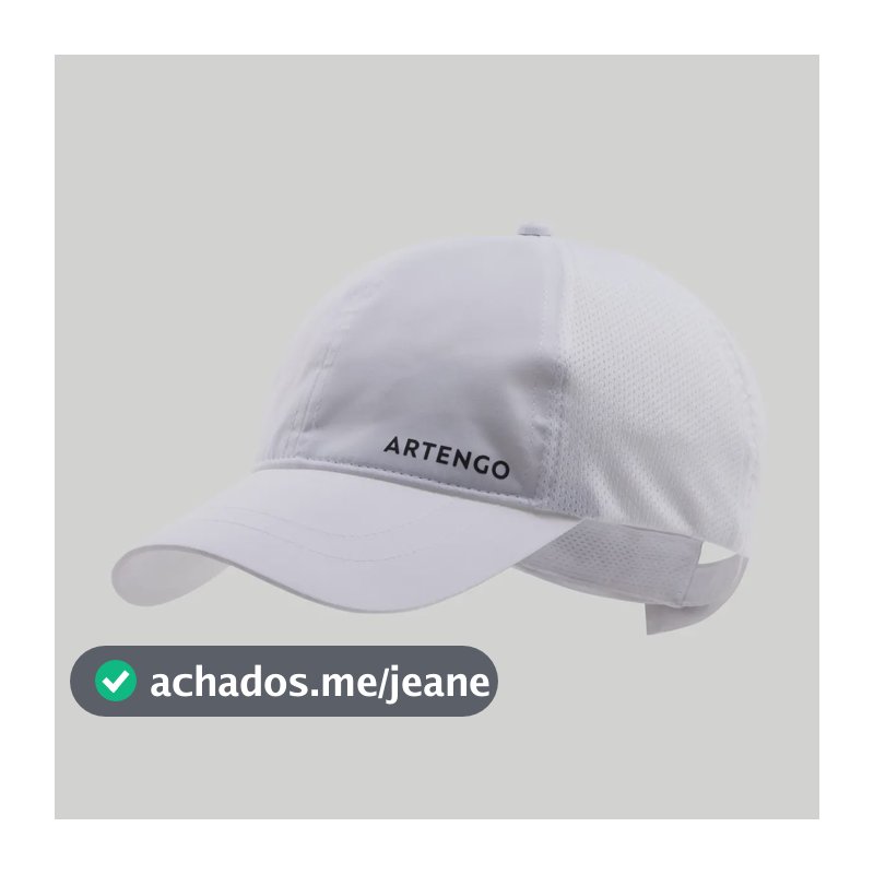 Boné de tênis branco Artengo Tc 100 - Artengo tamanho único