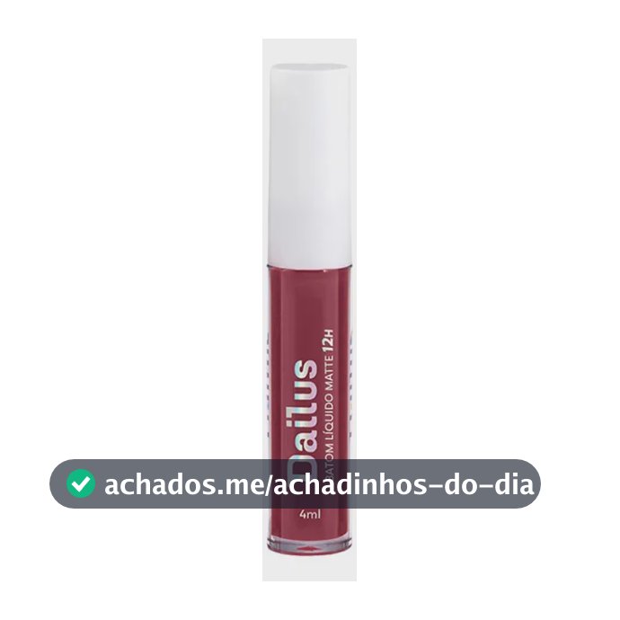Batom Líquido Dailus Matte 12h Alta Pigmentação Malva
