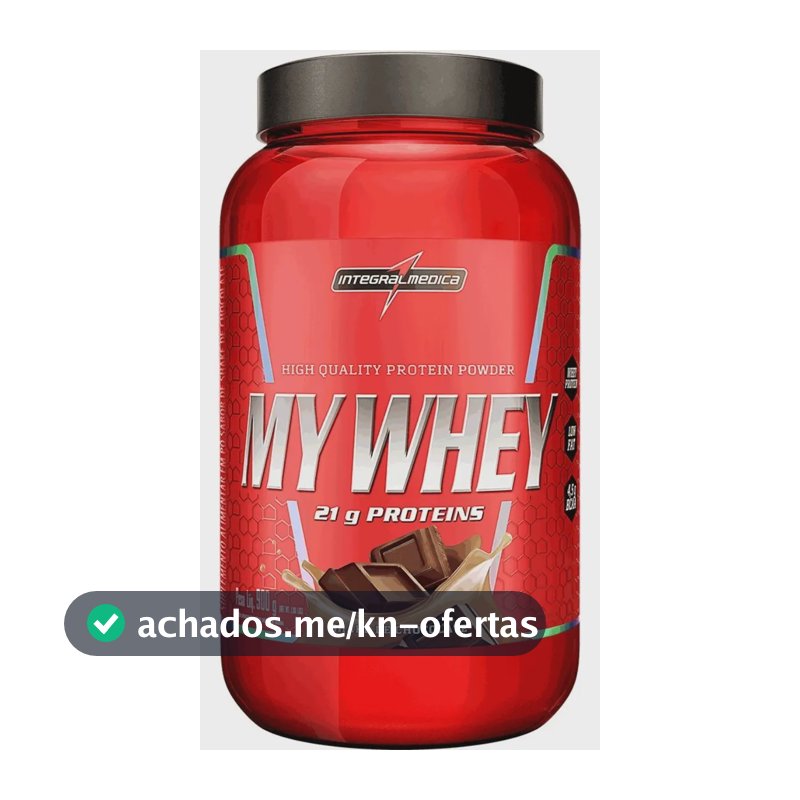 My Whey Shake De Chocolate 900g Integralmédica Whey Protein 21g Proteína BCAA Aminoácidos Suplemento Alimentar Ganho Massa Muscular Hipertrofia Recuperação Pós Treino Low Carb Rápida Absorção