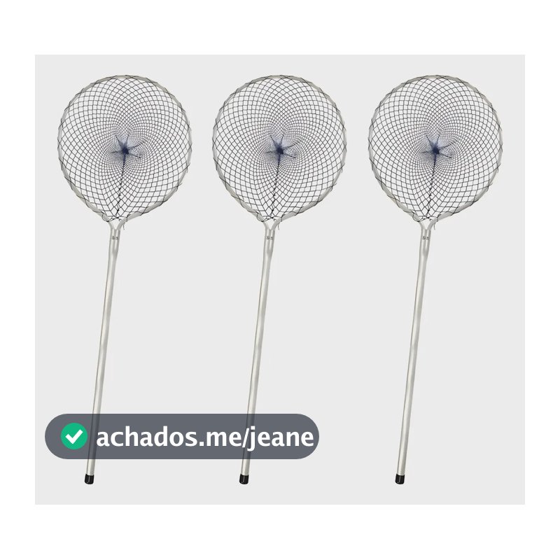 Kit 3 Passaguá Puçá Pesca Peixe Resistente Barato Fabricante