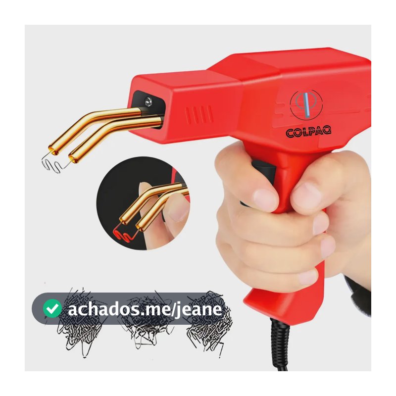 Soldador Plástico Solda Para-choque Carro E Moto Farol Carenagem 200 Grampos Marca Colpaq