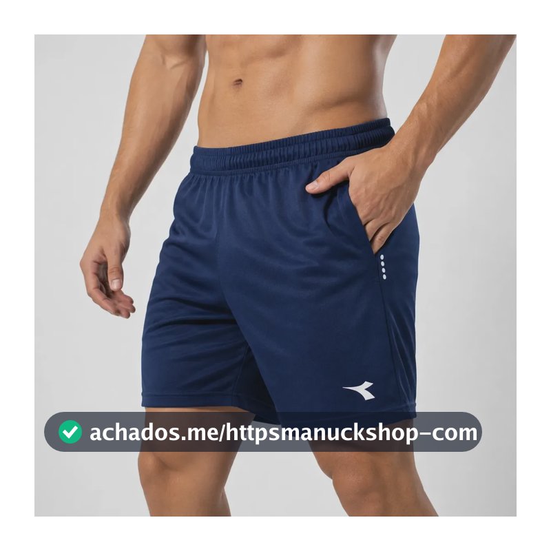 Shorts Masculino Diadora Icon Esportivo Corrida Academia Azul-marinho Diadora Xgg