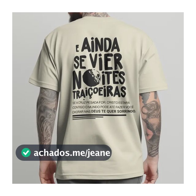 Camiseta Oversized Streetwear 100%algodao Noites Traiçoeiras