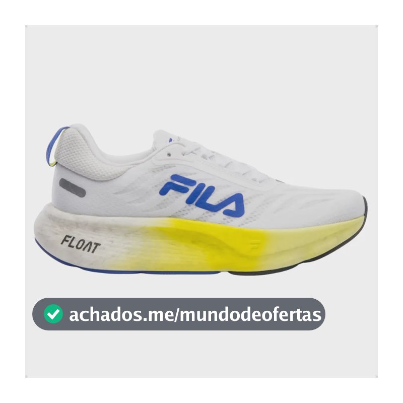 Tênis Fila Float Maxxi 2 Unissex Corrida Esporte Run Branco Liso 41 Br