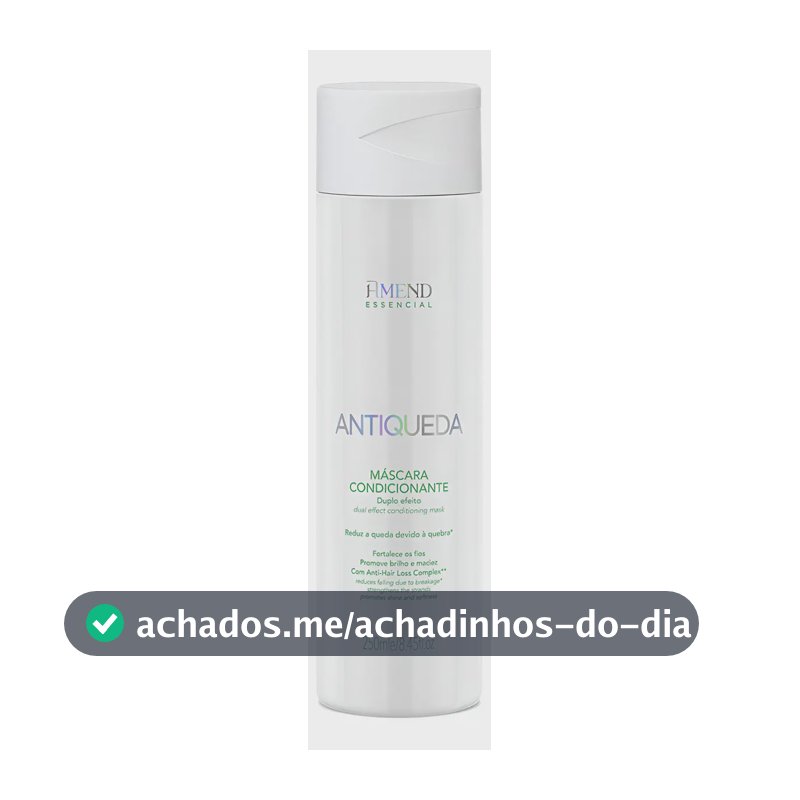 Máscara Condicionante Duplo Efeito Antiqueda Amend 250ml