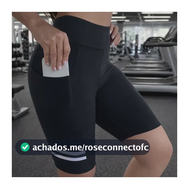 Bermuda Suplex Ciclista Bolso Lateral Cós Alta