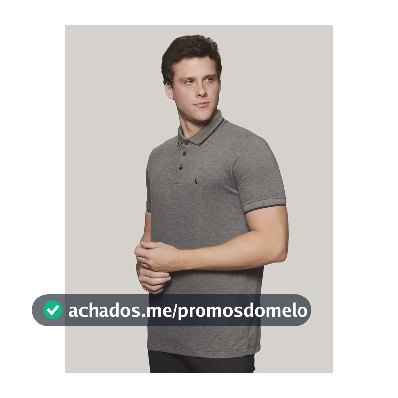 Camisa Polo Piquet Denali Friso Reserva Preto Liso P