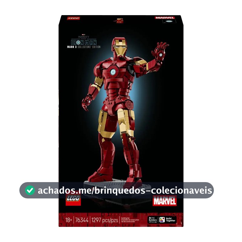 Lego Marvel Homem De Ferro Mark 3 Edição Colecionador 76344