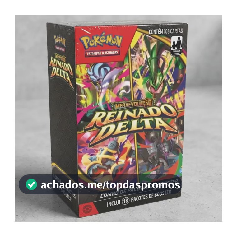Pokemon Tcg: Combo  18 Booster De Reinado Delta Português