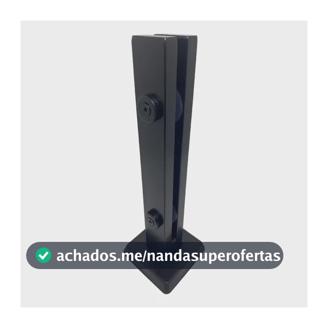 Coluna Torre Aço Inox Preto Fosco 40cm 2 Furos Puxadores Online