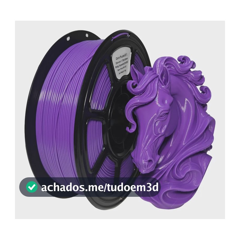 Filamento Pla 1,75mm Material Para Impressão 3d Violeta