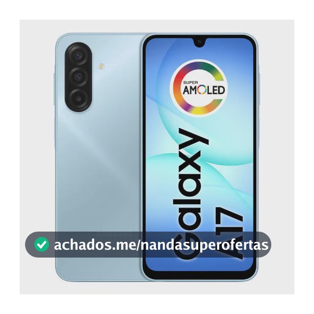 Celular Samsung Galaxy A17 Com Ia, 128gb, 4gb Ram, Câm De 50mp, Tela De 6.7 , Nfc, Ip54 - Azul