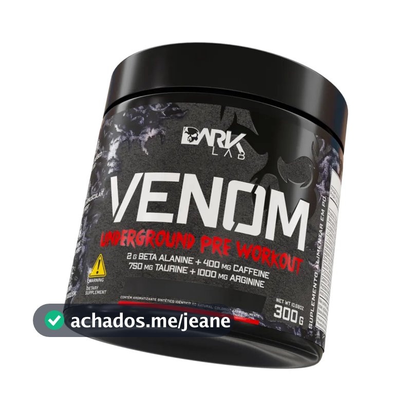 Pre Treino Venom Underground 300g Frutas Vermelhas - Dark Lab
