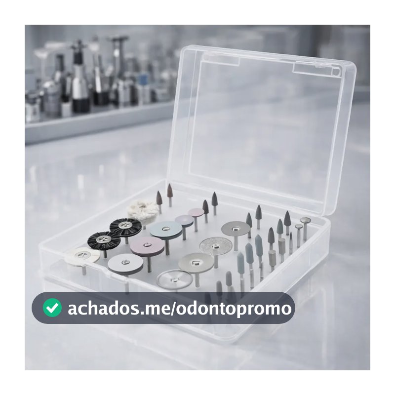 Kit 35 Peças Polimento Odontológico Protético Facetas Lentes