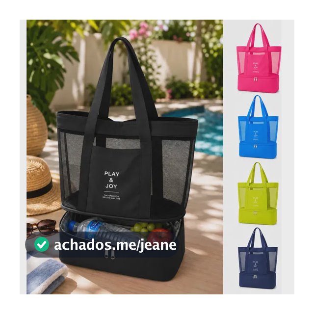 Bolsa Sacola Praia Piscina Viagem Bolso Nylon Lisa Feminina Preto Liso Níquel