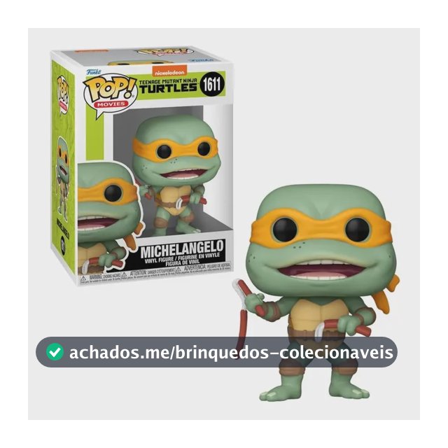 Boneco Funko Pop! As Tartarugas Ninja Michelangelo Nunchakus