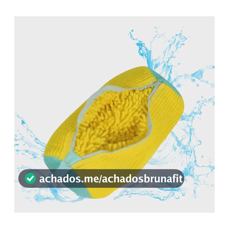 Saco Lavagem Tênis Sapatos Calçados Maquina De Lavar Amarelo