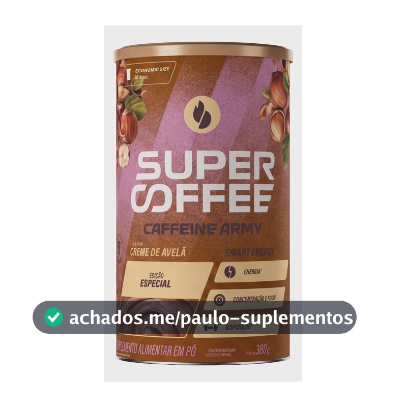 Supercoffee 3.0 Caffeine Army Creme De Avelã 380g Creme De Avelã