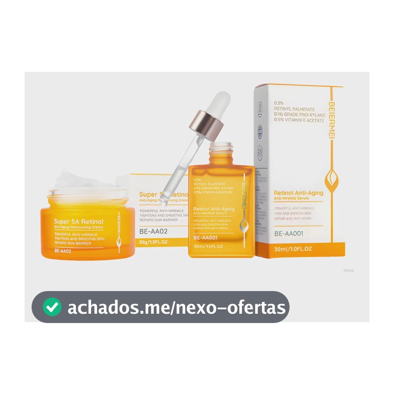 Kit Beiermei Pele Madura - Retinol Sérum + Creme 30ml Cada