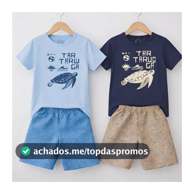 Conjunto Infantil Verão Roupa De Criança Menino 01 A 10 Anos