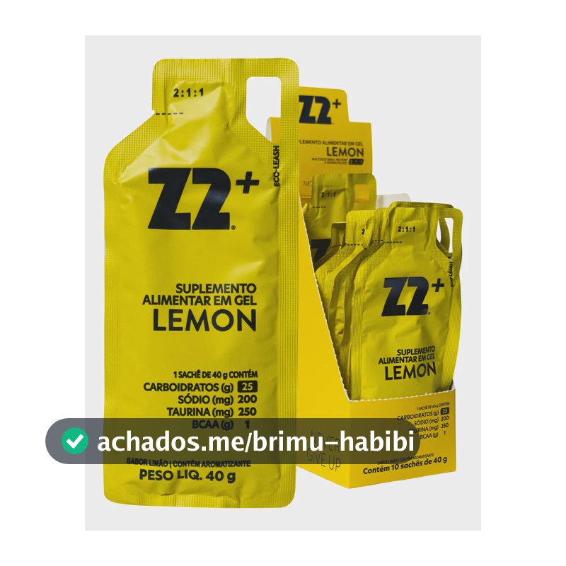 Suplemento Em Gel Z2 Performance Energy Carboidratos Sabor Limão X 40g 10 Un