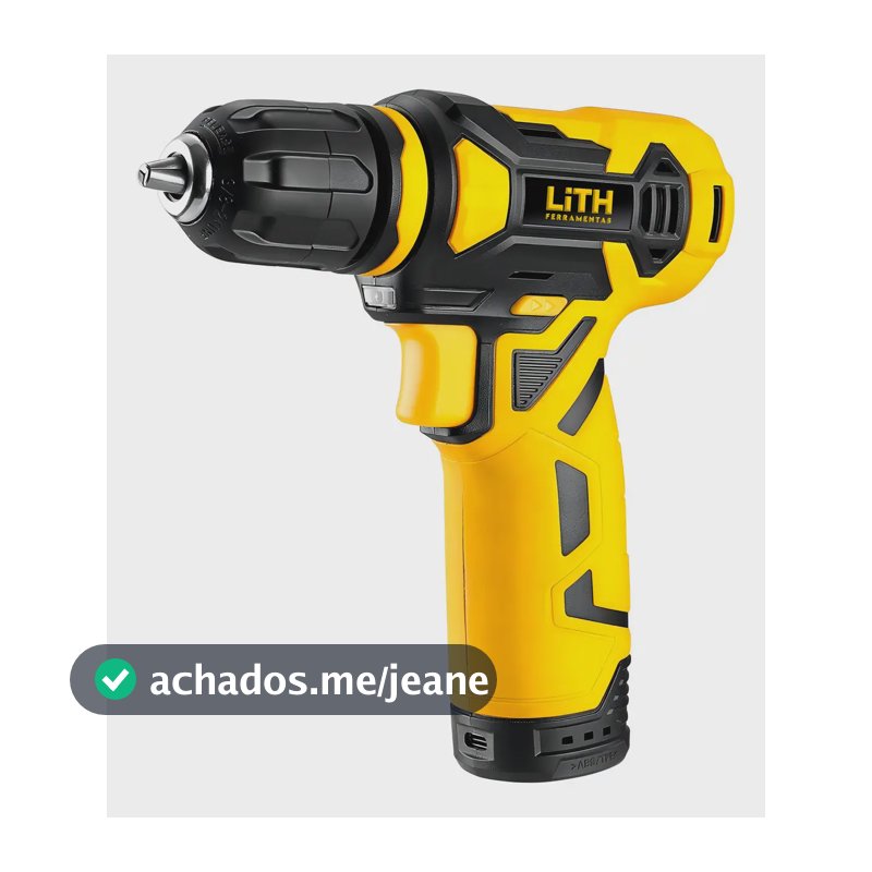 Parafusadeira Furadeira Compacta 12V Bateria Li-ion Lith LT7025X Amarelo