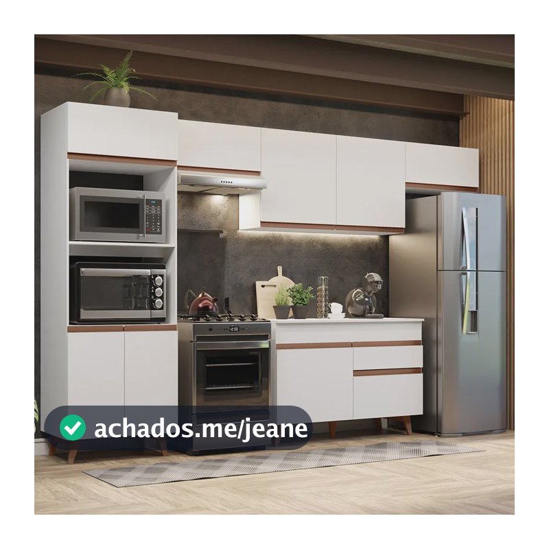 Armário Madesa Reims GRRM33000109 mdp - branco