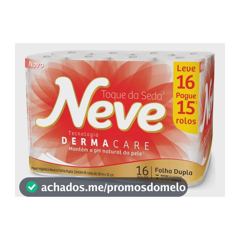 Papel Higiênico Folha Dupla Neve Leve 16 Pague 15