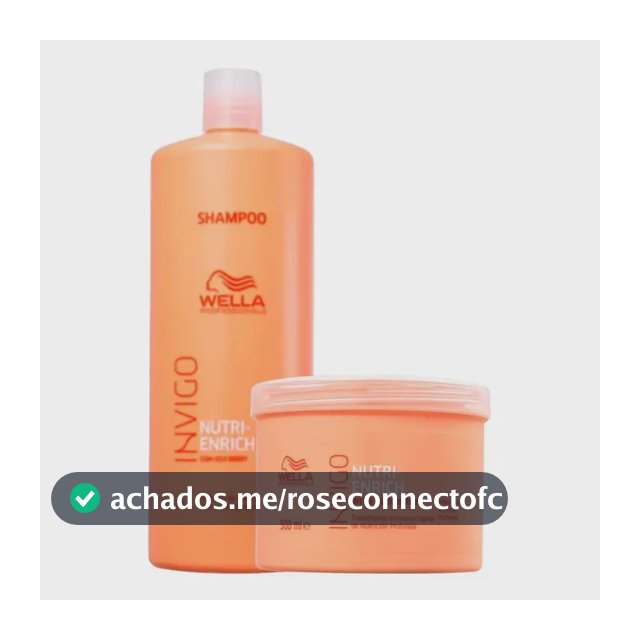 Kit Wella Invigo Nutri-Enrich Shampoo 1L E Máscara 500ml