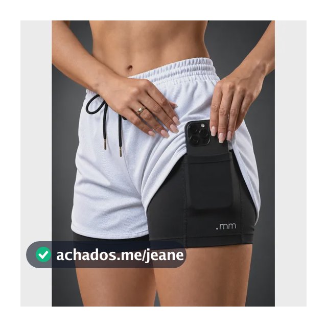 Short Fitness Duplo Feminino Bermuda Compressão 2 1 Academia