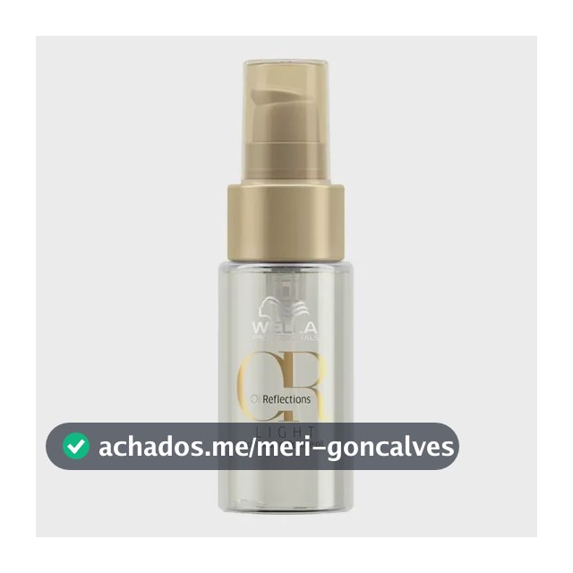 Óleo Capilar Oil Reflections Light 30ml Wella